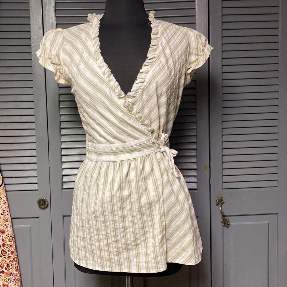 Vintage Charlotte Russe Wrap Top Medium